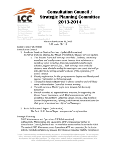 Consultation Council Minutes-10-31-2013