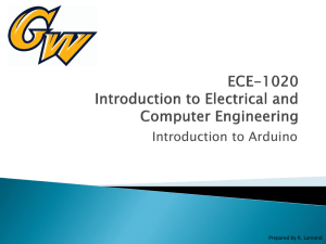 ECE-1020 Introduction to Electrical and Computer Engineering