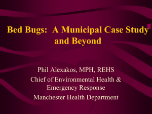 Bed Bugs - NH Health Officers Association