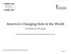 America's Changing Role Finished UBD