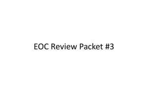 EOC Review - TeacherWeb