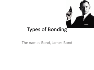 Types of Bonding - Mr. Chio's Chemistry 11