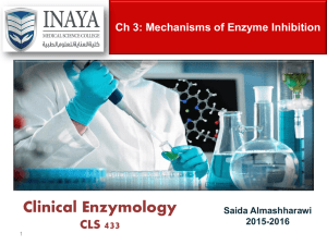 Ch3 Mechanism of enzym inhibition part1and2
