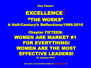 WOMEN ARE THE MOST EFFECTIVE LEADERS!