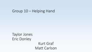 Group 10 – Helping Hand - Department of Electrical Engineering