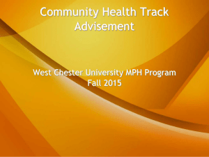 Community Health - West Chester University
