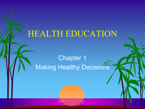 HEALTH EDUCATION