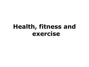 Health fitness exercise