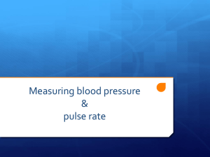 What is blood pressure & pulse rate1