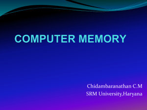 Computer Memory - srm.cse.section-a