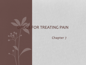 Drugs for Treating Pain