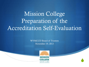 Mission College Accreditation Workgroups