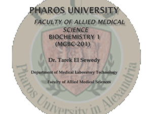 Fatty acids - Pharos University in Alexandria