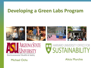 Developing a Green Labs Program