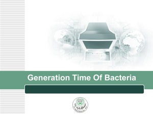 Generation Time To Bacteria