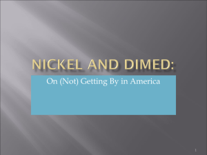 Nickel and Dimed: