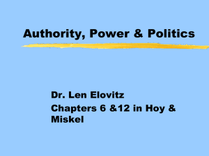 PLP 7 Authority, Power &Leadership