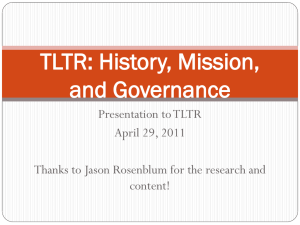 LTR History and Governance PPT Presentation