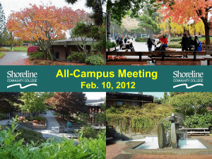 All-campus meeting presentation