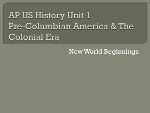 AP US History Unit 1 for class
