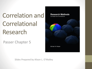 How does correlational research differ from