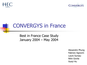 Convergys - BEST in FRANCE