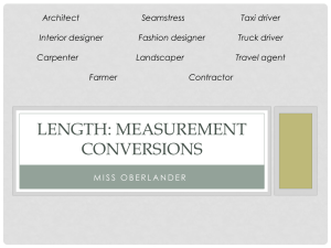 Length: Measurement Conversions