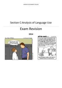 Section C:Analysis of Language Use