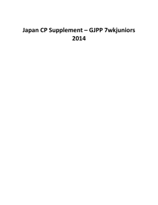 Japan CP Supplement – GJPP 7wkjuniors 2014