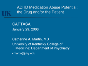 ADHD Medication Abuse Potential