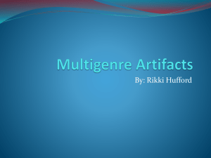 Rikki's Multigenre Project