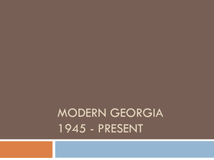 Modern Georgia 1945 - Present