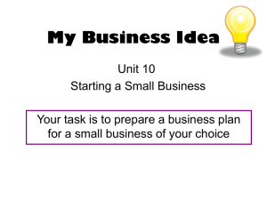 My Business Idea