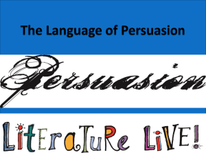 Language of Persuasion