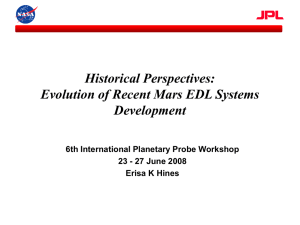 Entry, Descent, and Landing Systems Engineering Design Process