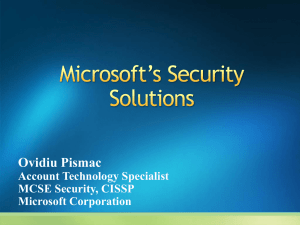 Microsoft Forefront Client Security MSRT Windows