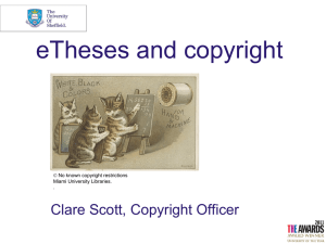 Copyright and eTheses - powerpoint