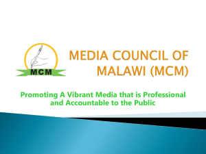 MEDIA COUNCIL OF MALAWI (MCM)