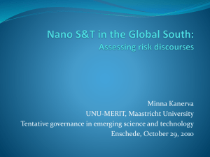 Nano S&T in the Global South