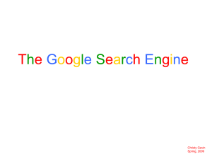 Introduction to Google Search Engine