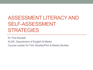 Assessment Literacy and Self
