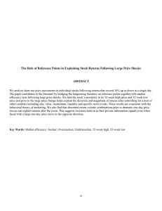 The Role of Reference Points in Explaining Stock Returns Following