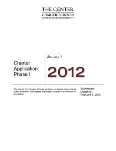 Charter Application Phase I - Michigan Association of Public School