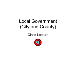 Local Government (City and County)