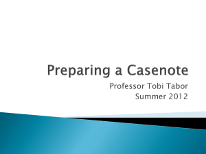 2013 Casenote Writing Workshop PowerPoint