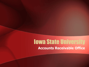 the Accounts Receivable Office