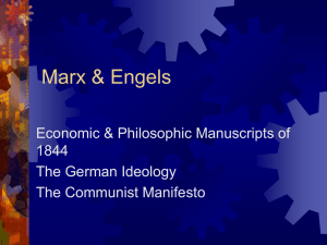 Marx & Engels - New Jersey City University