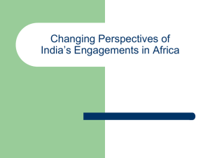 Changing Perspectives of India's Engagements in Africa
