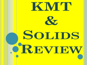 Solids Review