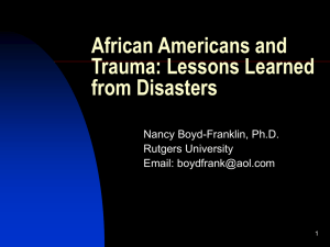 African Americans and Trauma